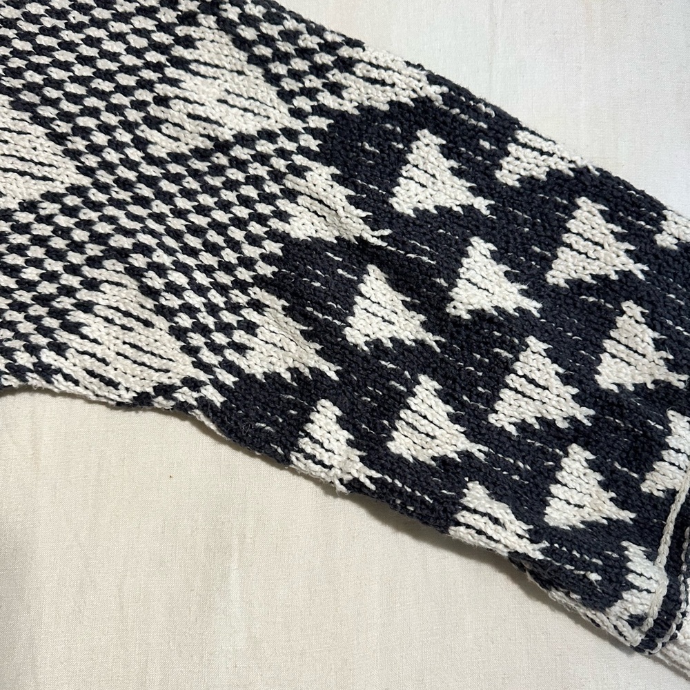 Free People Jupiter Black and Cream Cowl Neck Sweater - Picture 8 of 14